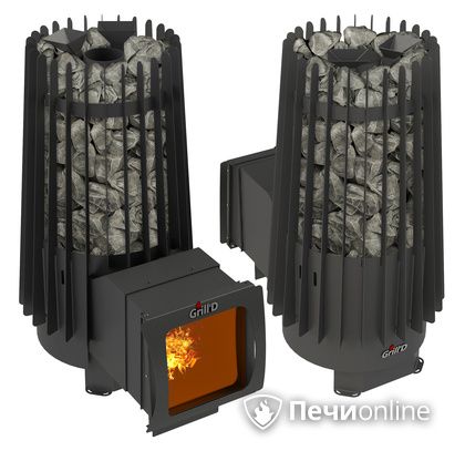 Дровяная печь-каменка GrillD Cometa Vega 180 window long Max в Липецке