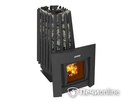Дровяная печь-каменка GrillD Cometa Vega 350 window Max в Липецке