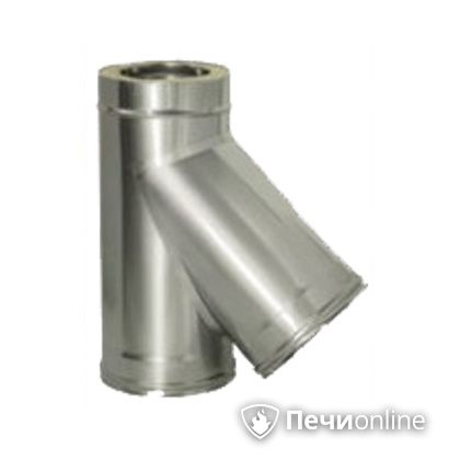 Дымоход Дымок Тройник 45° с изоляцией 0.5 мм. ТRFR45 120/200 в Липецке
