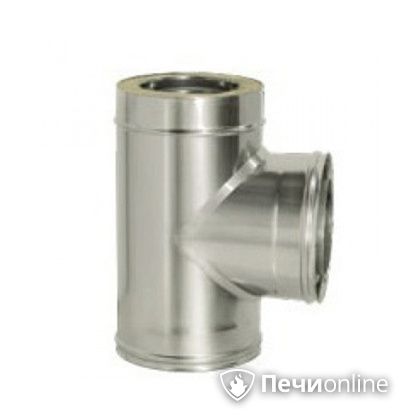 Дымоход Дымок Тройник 90° с изоляцией 0.5 мм. ТRFR90 150/230 в Липецке