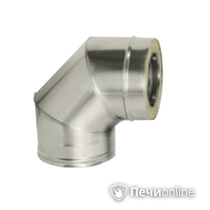 Дымоход Дымок Колено 90° с изоляцией 0,8 мм. OТFR90 150/230 в Липецке