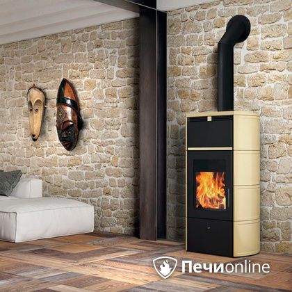 Печь-камин Edilkamin Flamma 24 kw V.C. Pergamena с Т/О в Липецке