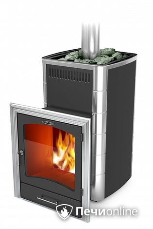 Дровяная банная печь TMF Калина II Inox БСЭ антрацит НВ ПРН в Липецке