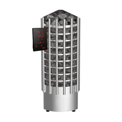 Электрокаменка для сауны Harvia Glow Corner TRC90XE c цифровой панелью управления в Липецке