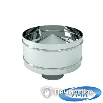 Дымоход УМК Оголовок с дефлектором D100х160 Н+Оц 0.5мм 0.5мм по воде в Липецке