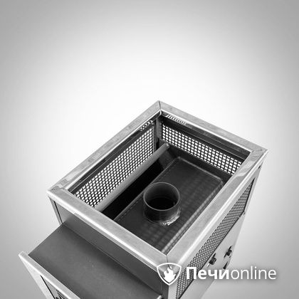 Дровяная банная печь Радуга ПБ-21 (встроенный теплообменник) 6 мм прочистная дверца в Липецке
