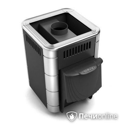 Дровяная банная печь TMF Оса Inox дверь антрацит короткий канал антрацит в Липецке
