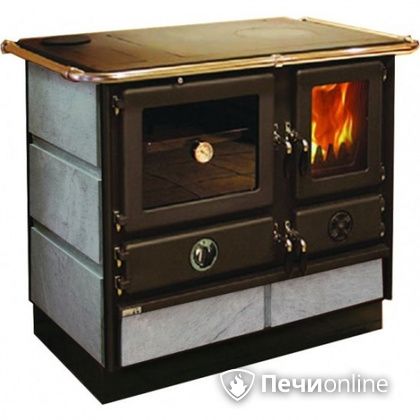Отопительно-варочная печь MBS Thermo Magnum Stone L с теплообменником и духовым шкафом в Липецке